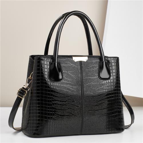 PU Leather Easy Matching Handbag large capacity crocodile grain PC