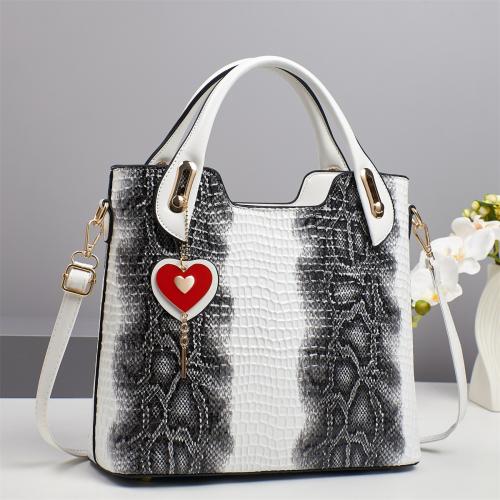 PU-leer Handtas De Korrel van de steen meer kleuren naar keuze stuk