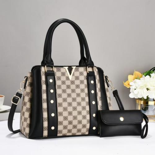 PU Leather With Coin Purse Handbag attached with hanging strap PC