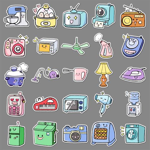 PVP 装飾ステッカー 混合色 袋