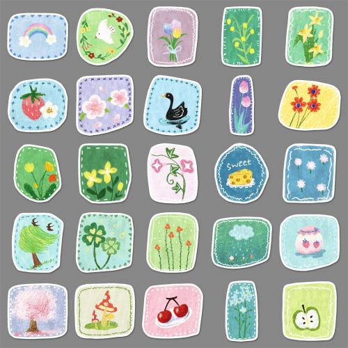 PVP 装飾ステッカー 混合色 袋