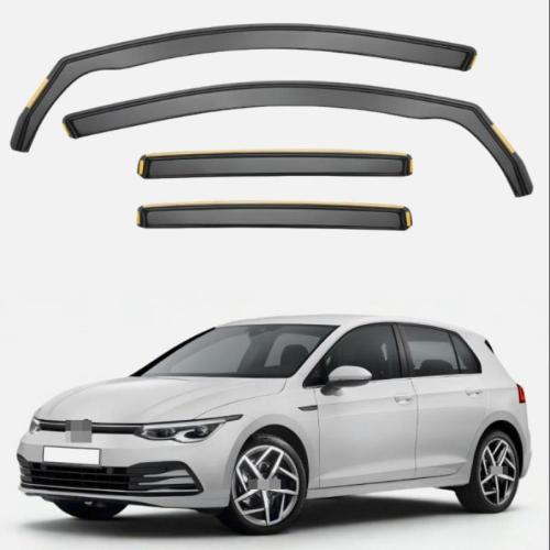 Wind Deflectors for VW Golf MK8 2020-2024  Hatchback 4pc Set Visors