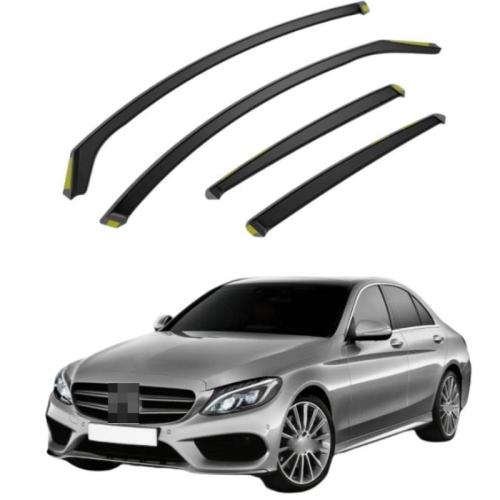 Fits For Mercedes C-Class W205 2014-2022 4 Door Saloon Wind Deflectors 4pc Tinted