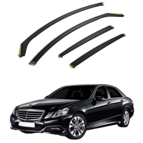 Fits For Mercedes E-Class W212 2009-2016 4 Door Saloon Wind Deflectors 4pc Tinted
