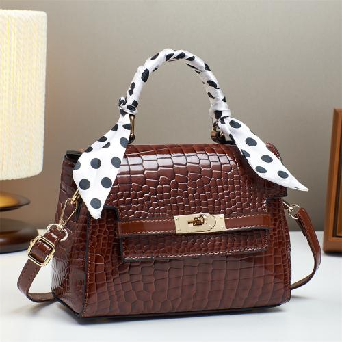 PU Leather Easy Matching Crossbody Bag Stone Grain PC