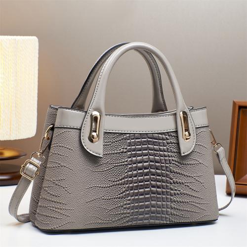 PU-leer Handtas krokodillenkorrel meer kleuren naar keuze stuk