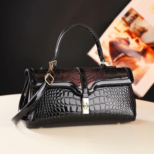 PU Leather Easy Matching Crossbody Bag crocodile grain PC