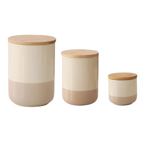 Keramik & Holz Speicher-Jar,  Stück
