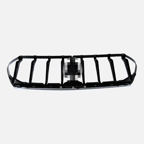 Front Bumper Grille Upper Radiator Chrome Black Fits For 2017-2024 Maserati Levante
