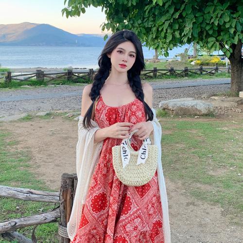 Polyester Slim Slip Dress backless PC