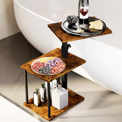 Medium Density Fiberboard & Steel Tube Side Table durable PC