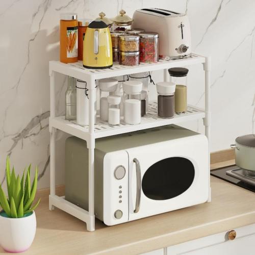 Steel Tube & Polypropylene-PP Kitchen Shelf for storage PC