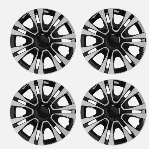 4X 15 inch Wheel Cover Snap On Full Hub Caps Fit for R15 Tire & Steel Rim Sliver