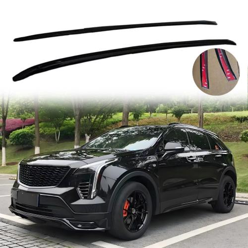 Roof Rack Rail Cover Fit for Cadillac XT4 2019-2024 2025 Silver Updated to Black