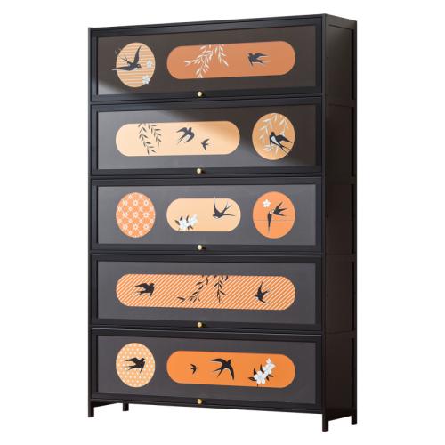 Moso Bamboo Bastidor de zapatos de almacenamiento, colores mezclados,  trozo