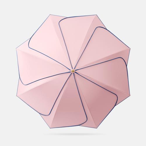 Wood & Iron & Pongee Sun-Rain Umbrella durable & anti ultraviolet PC