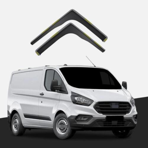Fits For Ford Transit Custom MK1 2012-2023 2/4 Door Panel Van Wind Deflectors 2pc Tinted