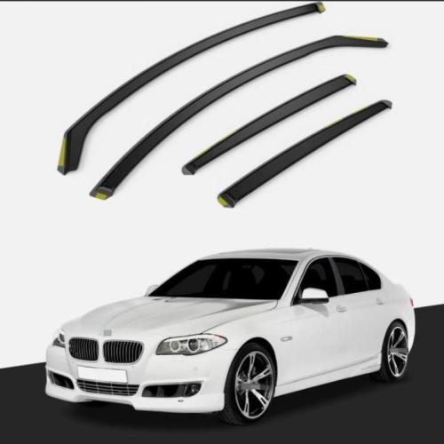 Fits For BMW 5 Series F10 2010-2017 4 Door Saloon Wind Deflectors 4pc Tinted