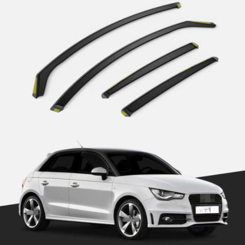 ISPEED Wind Deflectors for Audi A1 MK1 2012-2018  Hatchback 4pc Set Visors