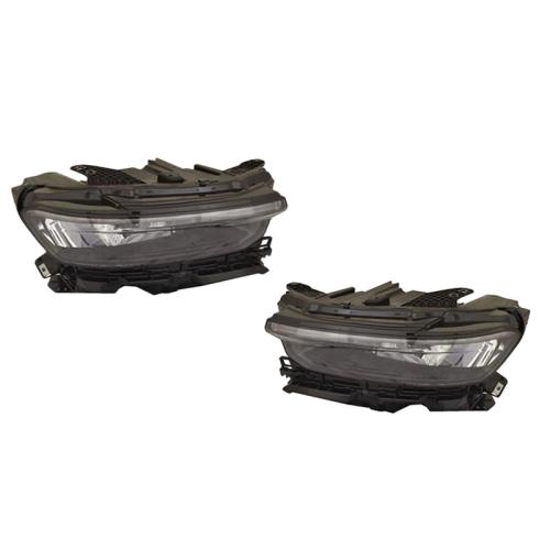 LED Headlight Set Fits 2021-2024 Jeep Grand Cherokee