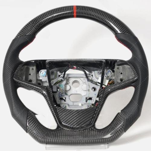 Real Carbon Fiber Steering Wheel For 2013-2019 Cadillac ATS-L ATS-V with Trim