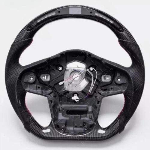 Real Carbon Fiber LED Steering Wheel Fit  Fits For Toyota  Fits For Supra A90 MKV  Fits For MK5 2020-2024