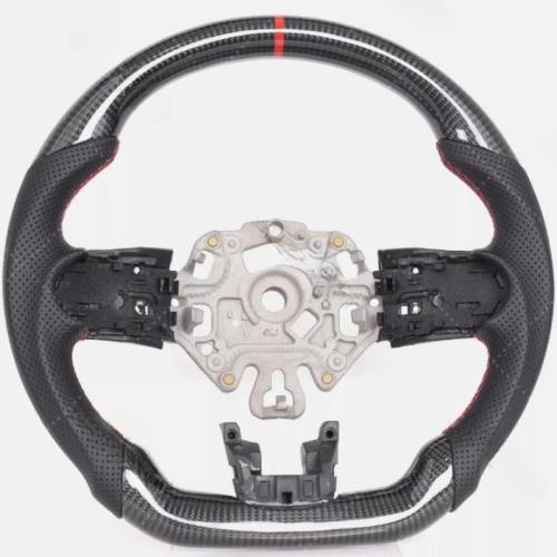 Real Carbon Fiber Steering Wheel For 2022+ MINI LCI F54 F55 F56 F57 F60 Cooper