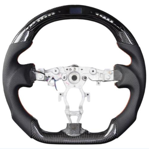 Carbon Fiber Perforated Leather LED Steering Wheel For 2015+ Nissan 370Z Z34