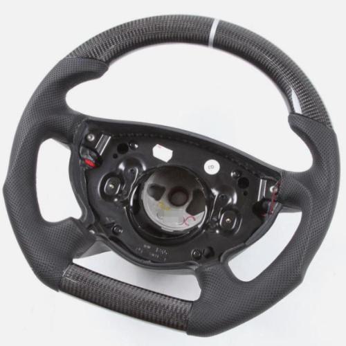 For Mercedes-Benz E55 E320 G Carbon Fiber Perforated Leather Steering Wheel