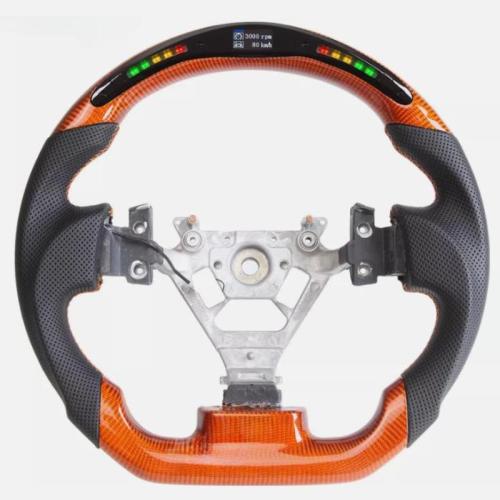 Orange Carbon Fiber LED Custom Steering Wheel Fits For Nissan 350z Fairlady Z 03-08