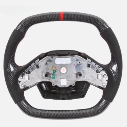 Real Carbon Fiber HEATED Alcantara Steering Wheel Fits For Corvette C8 2020+