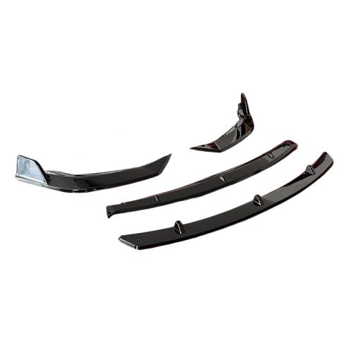 4 PCs Set of ABS Material Front Lip For 2019-2025 Toyota Corolla SE XSE Hatchback Glossy Black