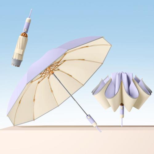 Acier & Caoutchouc & Alliage d’aluminium & Pongee Parapluie Sun-Rain Solide plus de couleurs pour le choix pièce