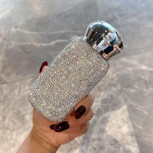 Rhinestone light luxury  Vacuum Water Bottle stainless steel portable water bottle