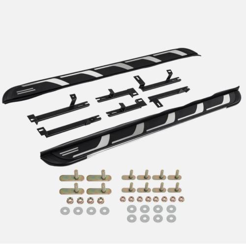 FOR AUDI Q7 2015-23 4M 4MB SIDE STEPS RUNNING BOARDS LATEST STYLE W/ FITTING KIT