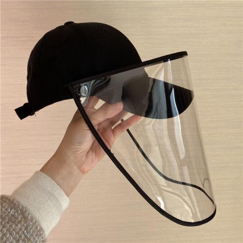 PVC & Cotton windproof Face Shield Hat detachable Solid PC