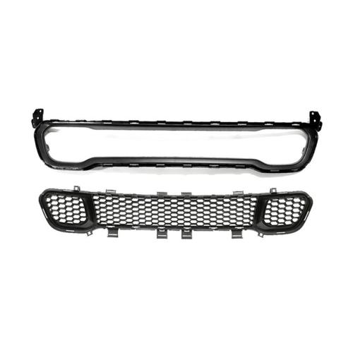 Front Lower Bumper Cover Grille+Molding Trim Surround For Jeep Cherokee 2014-18
