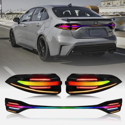 RGB LED Tail Lights & Tailgate Light for Toyota Corolla 2020-2024 RGB Assembly