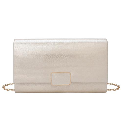 Polyester Easy Matching Clutch Bag with chain champagne PC