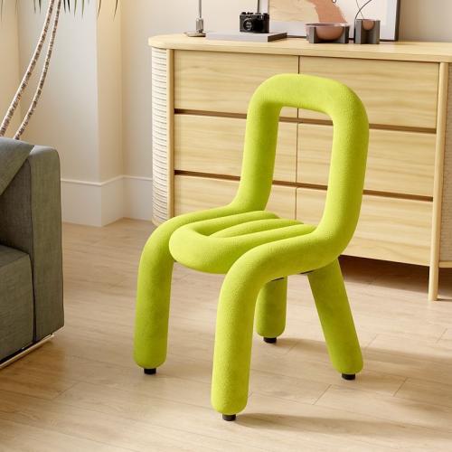 Carbon Steel & Sponge & Berber Fleece Creative Casual House Chair Solid PC