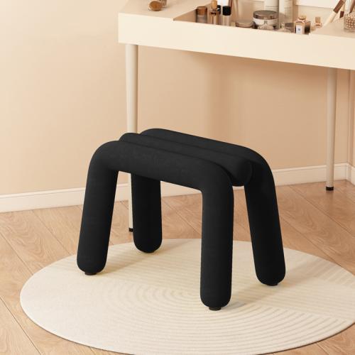 Carbon Steel & Flannelette & Sponge Creative Stool Solid PC