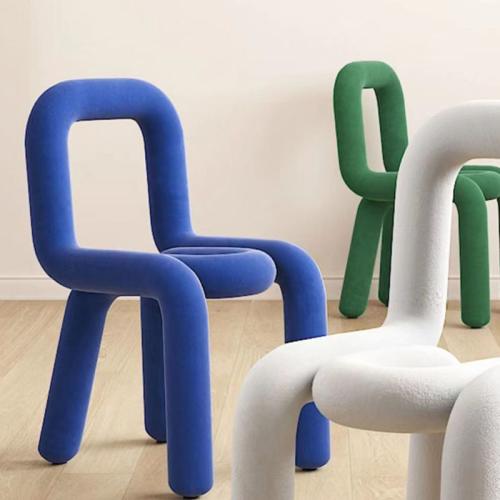 Carbon Steel & Flannelette & Sponge Creative Casual House Chair Solid PC