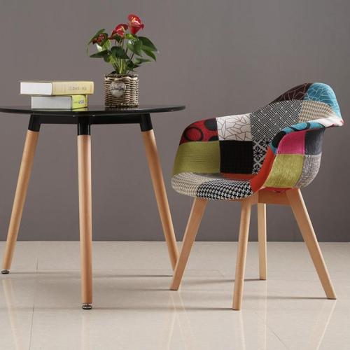 Beech wood & Cloth & Polypropylene-PP Casual House Chair PC