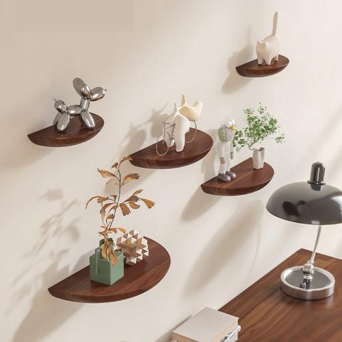 Solid Wood Concise Wall Shelf durable PC