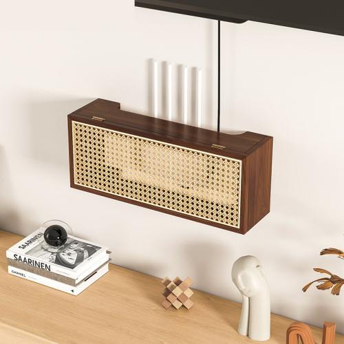 Solid Wood Concise Wall Shelf durable PC