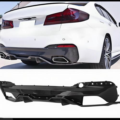 Carbon Look M Performance Style Rear Bumper Diffuser For 17-2023 BMW G30 540i M5