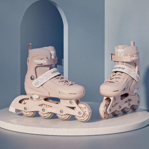 Polypropylene-PP adjustable & Flash Roller Skates Mesh Fabric & Carbon Steel & Sponge Pair