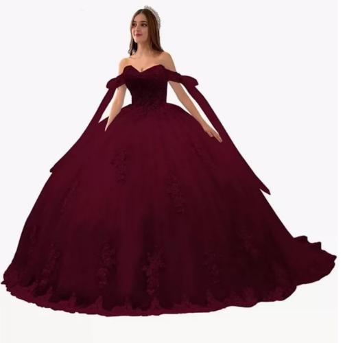 Polyester Off Shoulder Long Evening Dress, different size for choice, more colors for choice,  PC