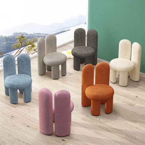 Metal & Sponge & Berber Fleece Creative Casual House Chair Solid PC