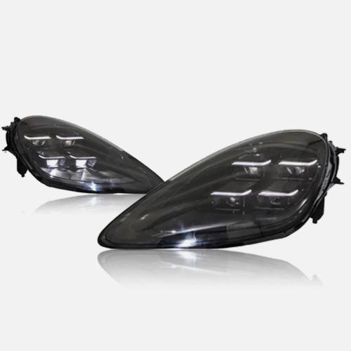 Pair LED Headlights Upgrade For Porsche Cayenne 9Y0 2018-2023 Matrix Front Lamps